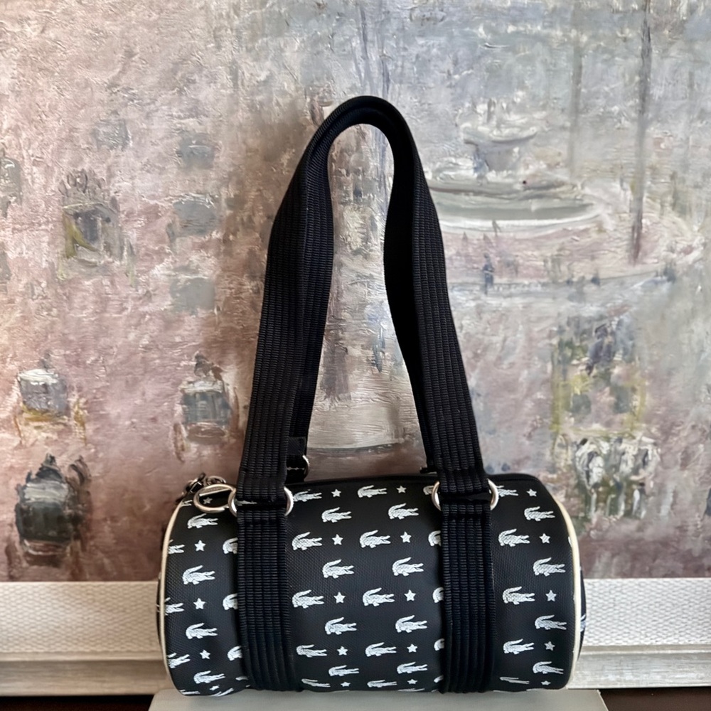 RARE Lacoste Oval Logo Small Sporty Handbag